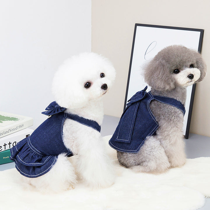 Spring And Summer Pet Clothes Big Bow Tie