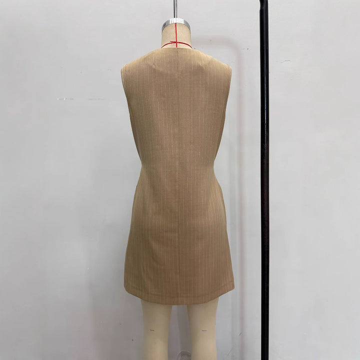 Stylish Minimalist Design Womens Sleeveless Dress