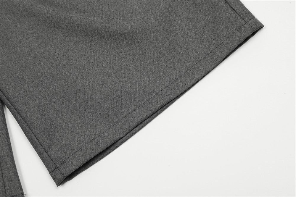 Cropped Short Suit Pants Men&