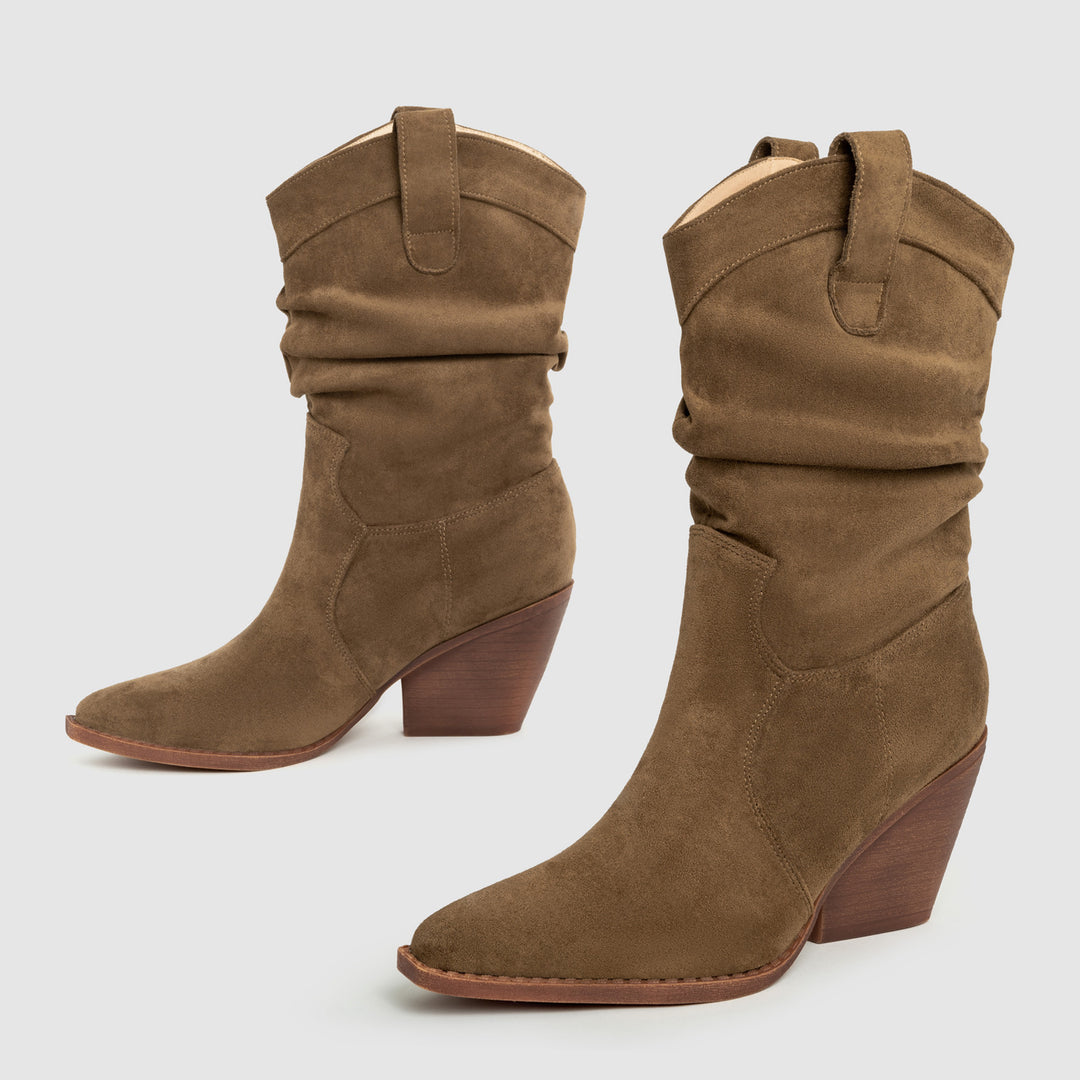 Thick Heel Brown High Heels Women&