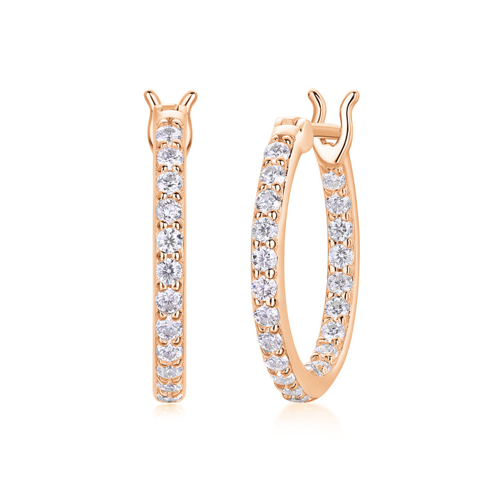 Top-quality Moissanite S925 Silver And Platinum-plated Stud Earrings
