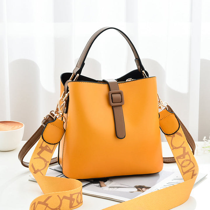 Trendy Fashion Shoulder Bag - Crossbody Foreign Trade Bucket Custom Logo Women&