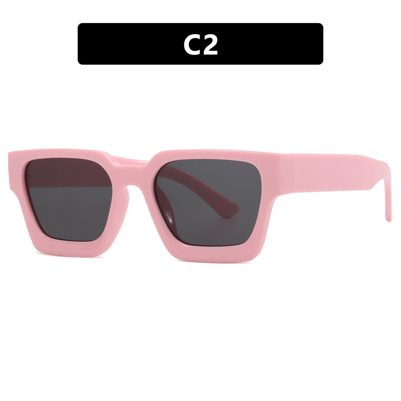 Lunettes de soleil carrées rétro pour femme