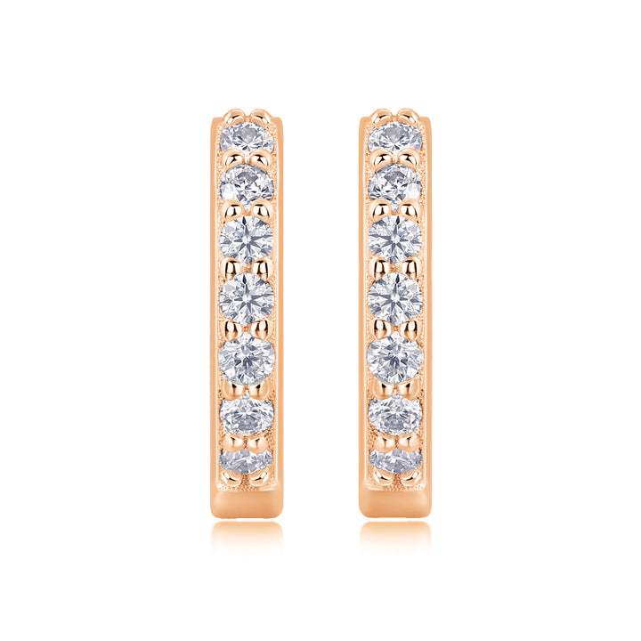 Top-quality Moissanite S925 Silver And Platinum-plated Stud Earrings