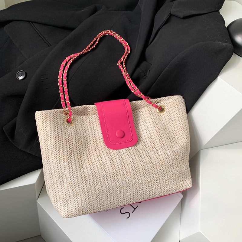 Bolso de mano retro de moda para mujer para vacaciones en la playa