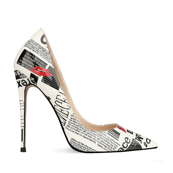 12cm Graffiti Fashion High Heels Women Women&