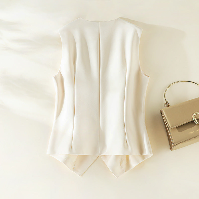 Versatile Chic Vest With A Designer Edgeperfect For Layering Inside Or Out