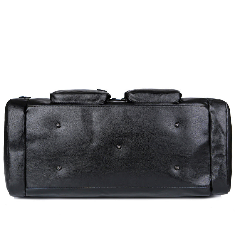Bolsa de Viaje de Cuero Sintético de Gran Capacidad para Hombre