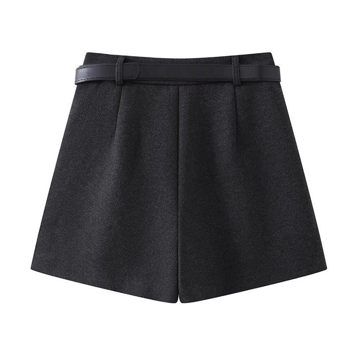 Fashionable Woolen Suit Shorts For Women