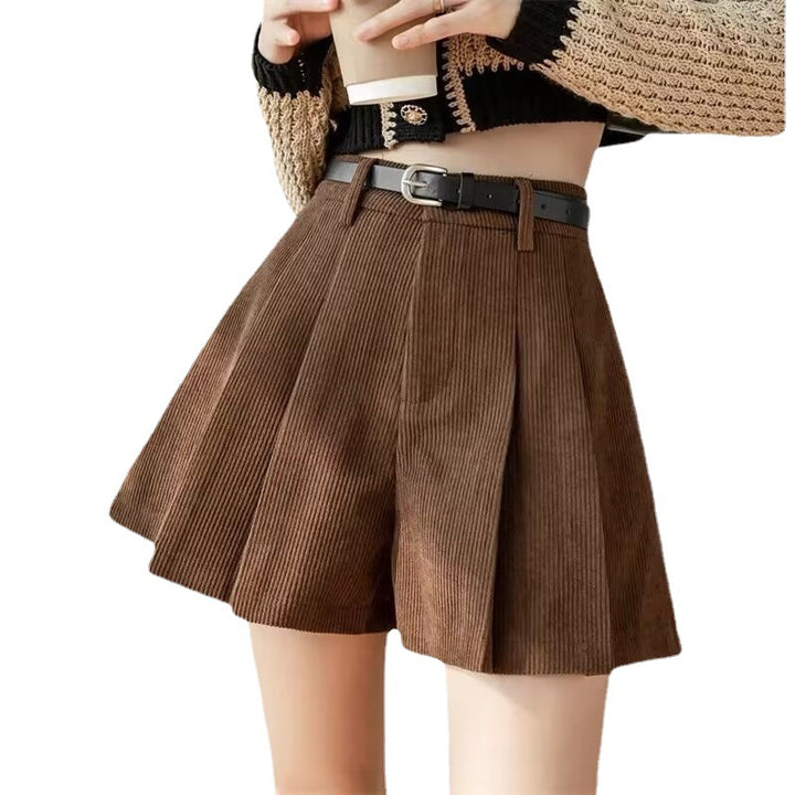 Pleated Casual Wide-leg Chic Shorts For Women