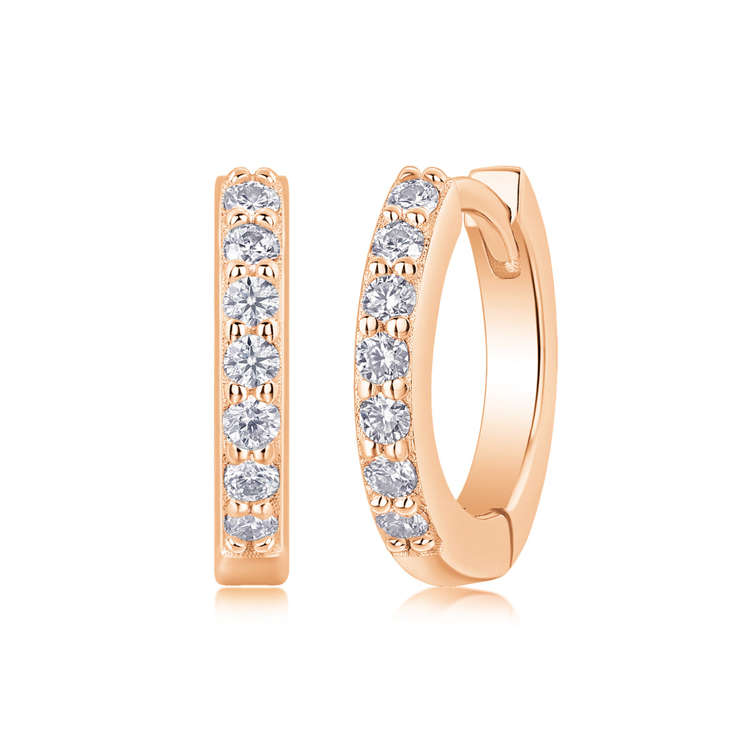 Top-quality Moissanite S925 Silver And Platinum-plated Stud Earrings