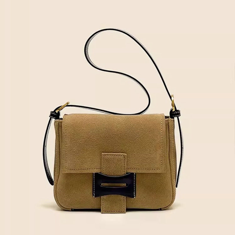 Bolso Bandolera de Cuero Genuino Polaco Mate