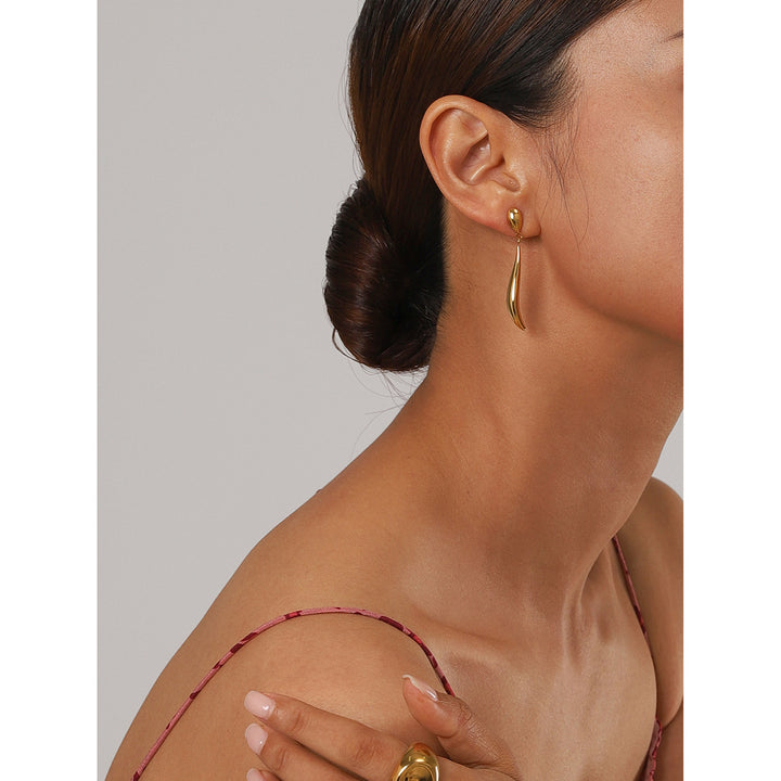 Pendientes Colgantes Aspen Gold Sencillos y Versátiles
