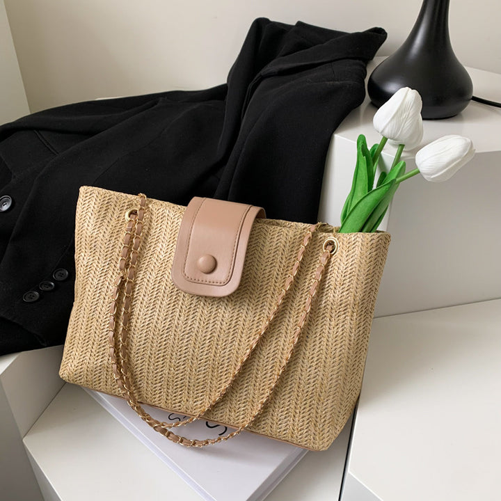 Bolso de mano retro de moda para mujer para vacaciones en la playa