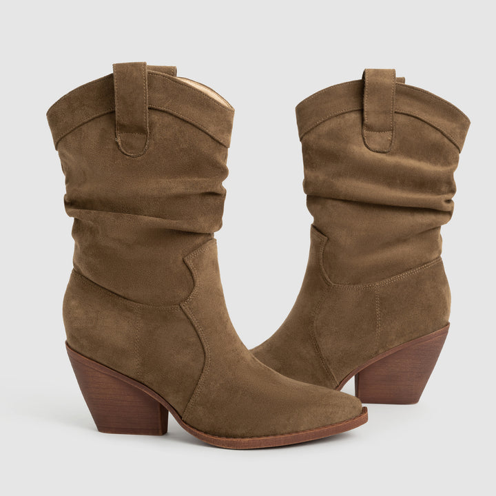 Thick Heel Brown High Heels Women&