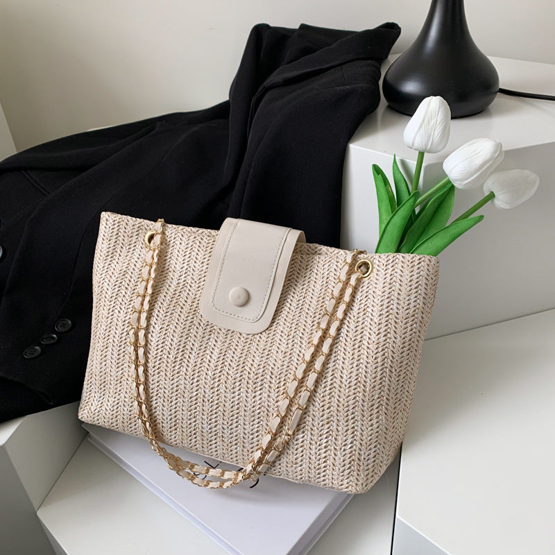 Bolso de mano retro de moda para mujer para vacaciones en la playa