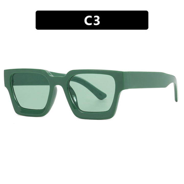 Lunettes de soleil carrées rétro pour femme