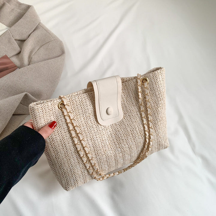 Bolso de mano retro de moda para mujer para vacaciones en la playa