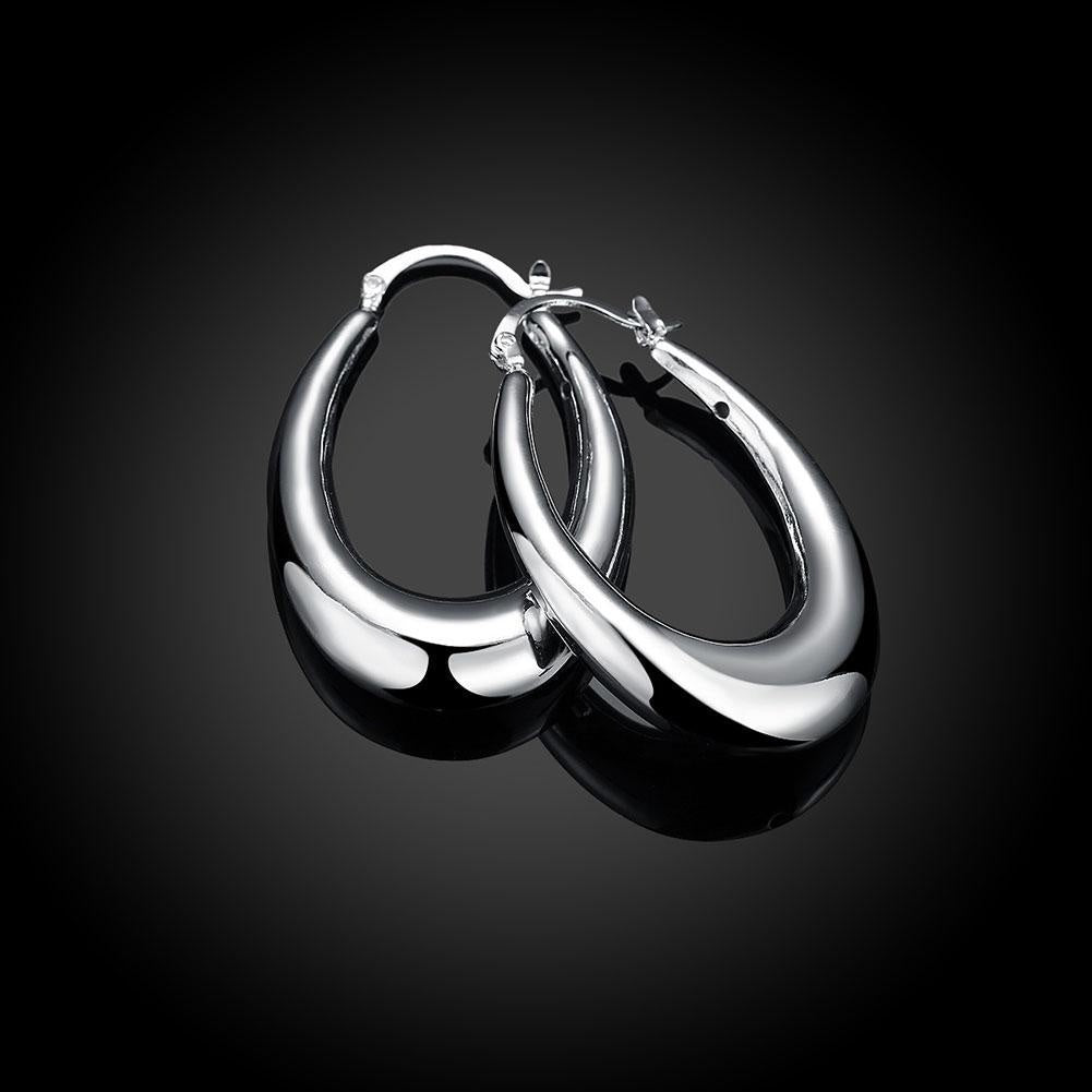 Pendientes de plata personalizados con forma de media luna