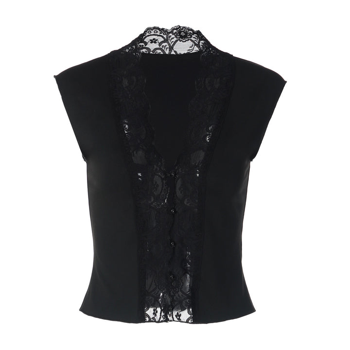 Gilet sans manches amincissant boutonné et tendance pour femme