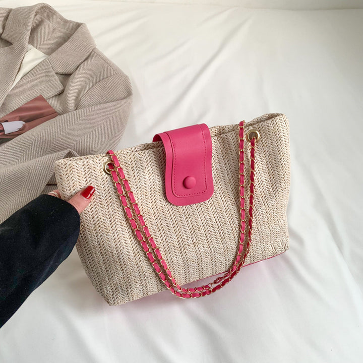 Bolso de mano retro de moda para mujer para vacaciones en la playa