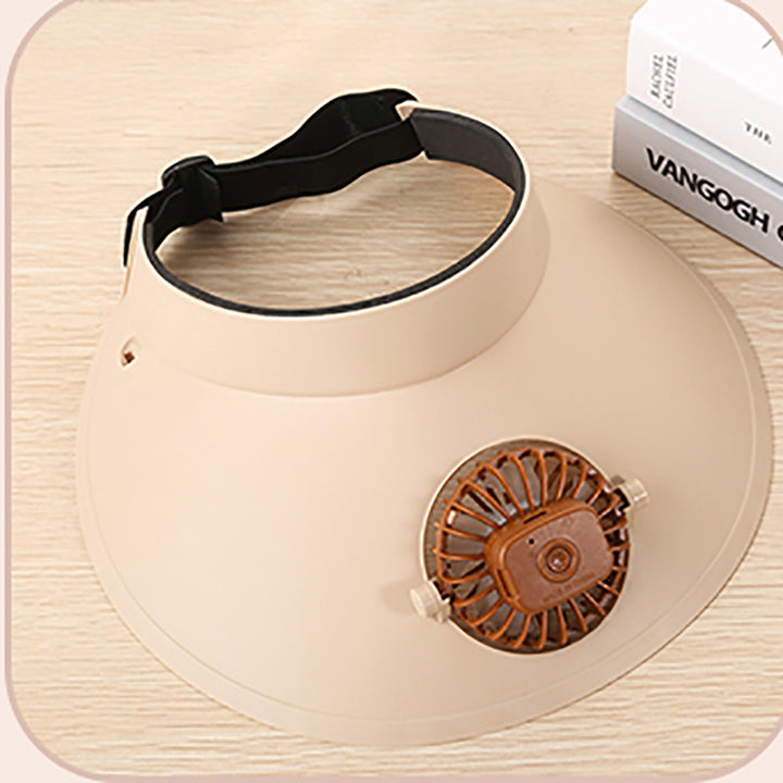 USB Rechargeable Sun Protection Adjustable Hat Fan