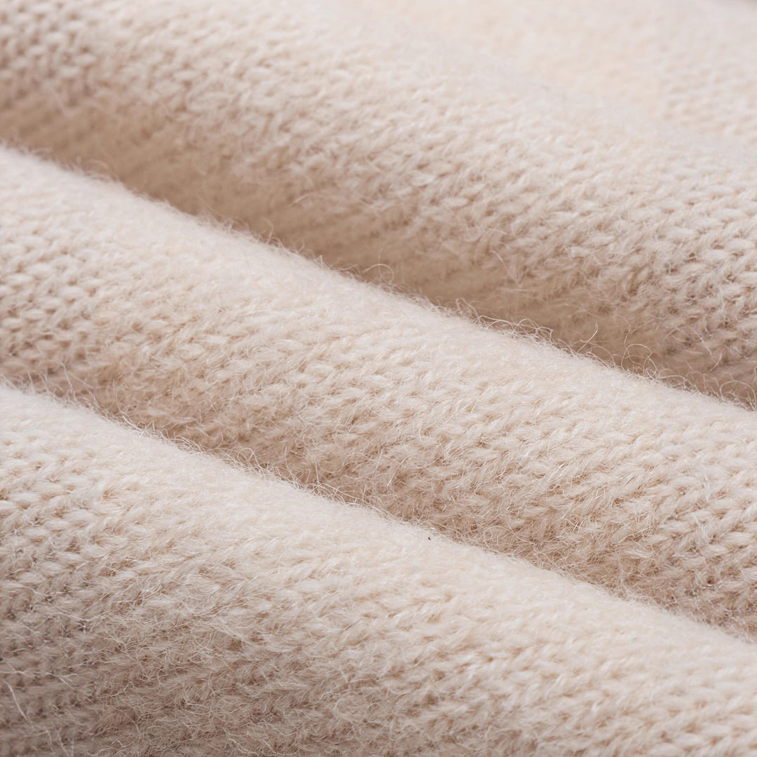 Solid Color Knitted Casual Top For Women
