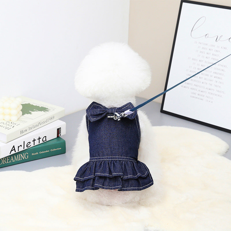 Spring And Summer Pet Clothes Big Bow Tie