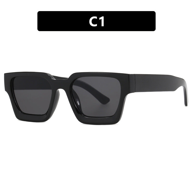 Lunettes de soleil carrées rétro pour femme
