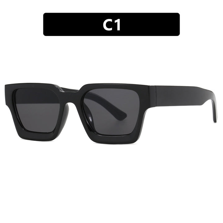 Lunettes de soleil carrées rétro pour femme