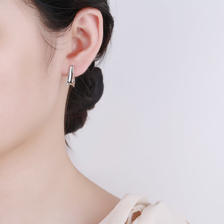 Twisted Earrings Women S925 Sterling Silver Earrings