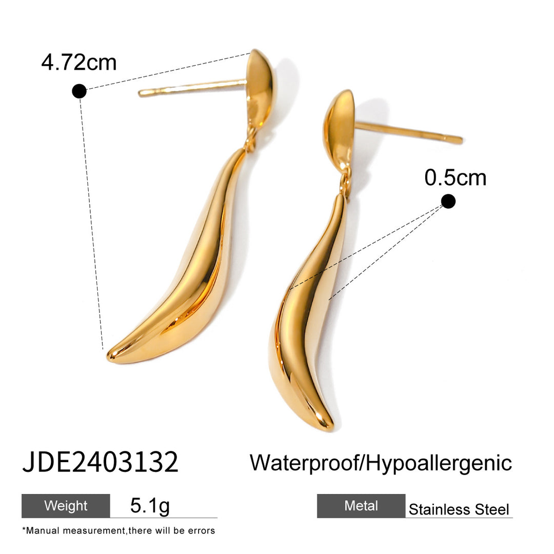 Pendientes Colgantes Aspen Gold Sencillos y Versátiles