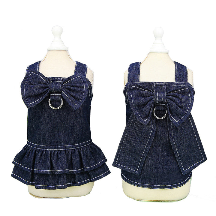 Spring And Summer Pet Clothes Big Bow Tie
