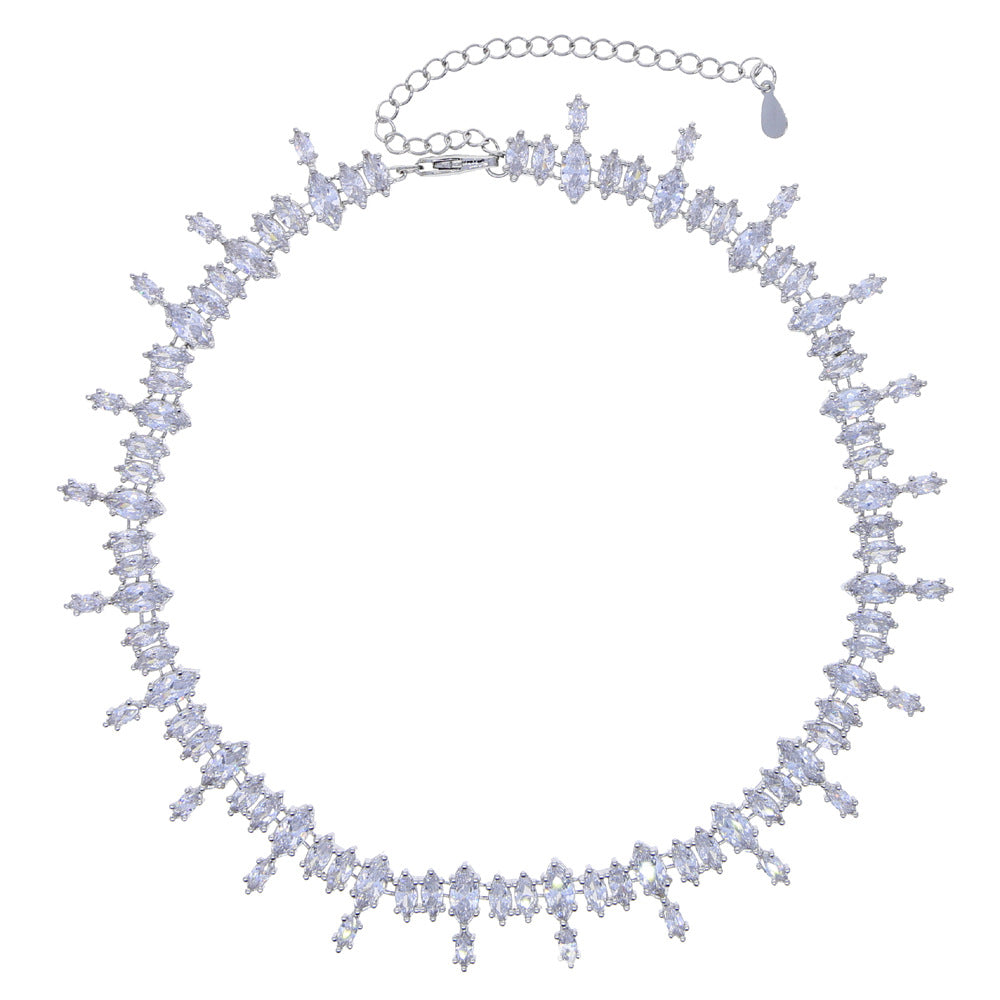 Necklace Horse Eye Zircon Tennis Chain Ladies