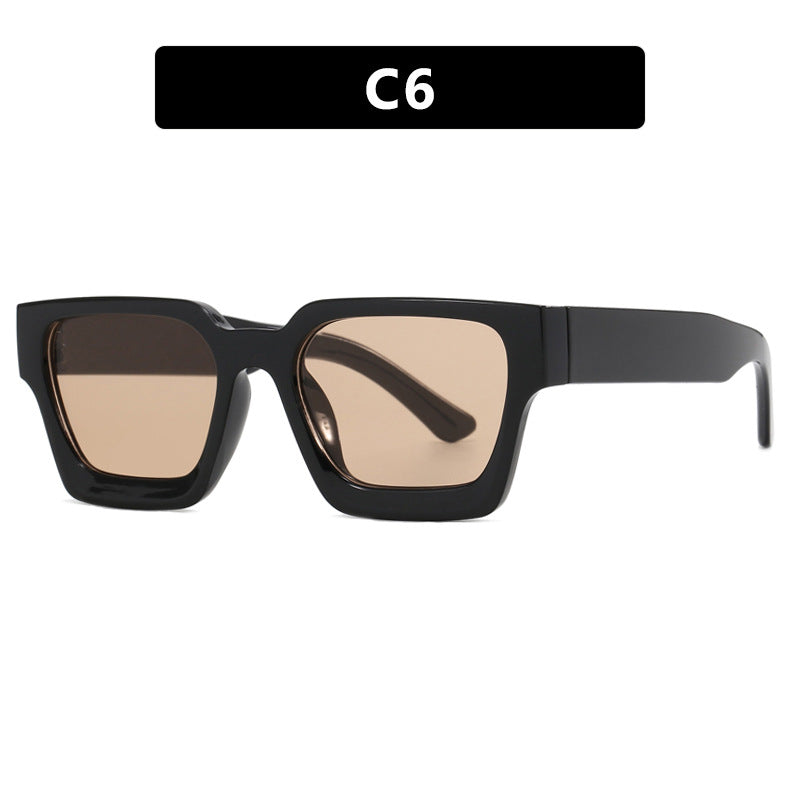 Lunettes de soleil carrées rétro pour femme