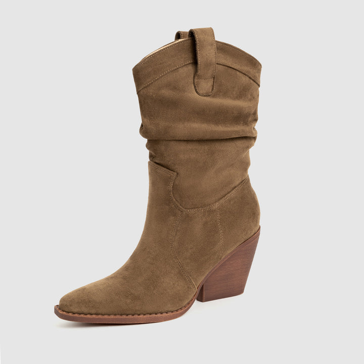 Thick Heel Brown High Heels Women&