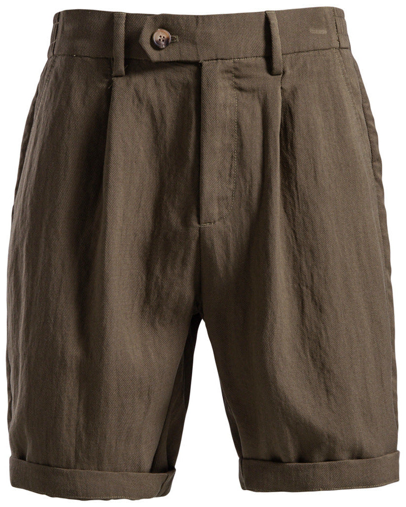 Brown shorts on a white background