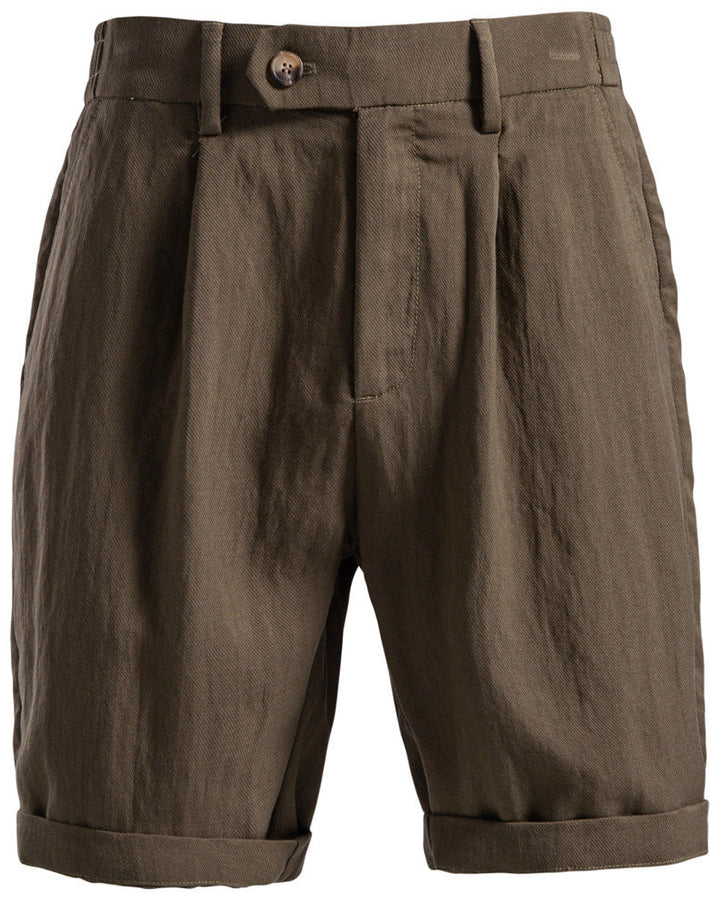 Brown shorts on a white background
