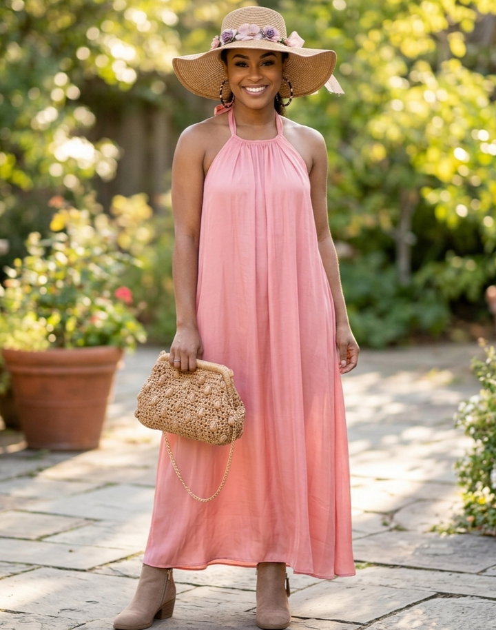 Strap Bohemian Candy-Colored Womens Dress