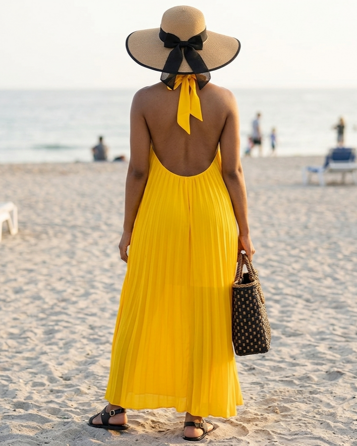 Strap Bohemian Candy-Colored Womens Dress